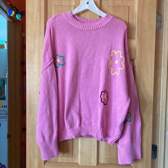 ASOS Sweaters - ASOS Pink Floral Sweater